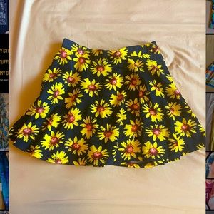 Sunflower mini circle skirt!